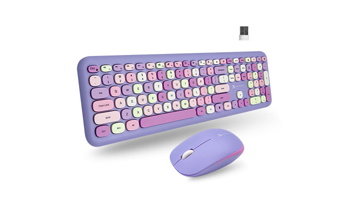 X9 Performance Colorful Keyboard and Mouse Combo - 2.4G Wireless Conne