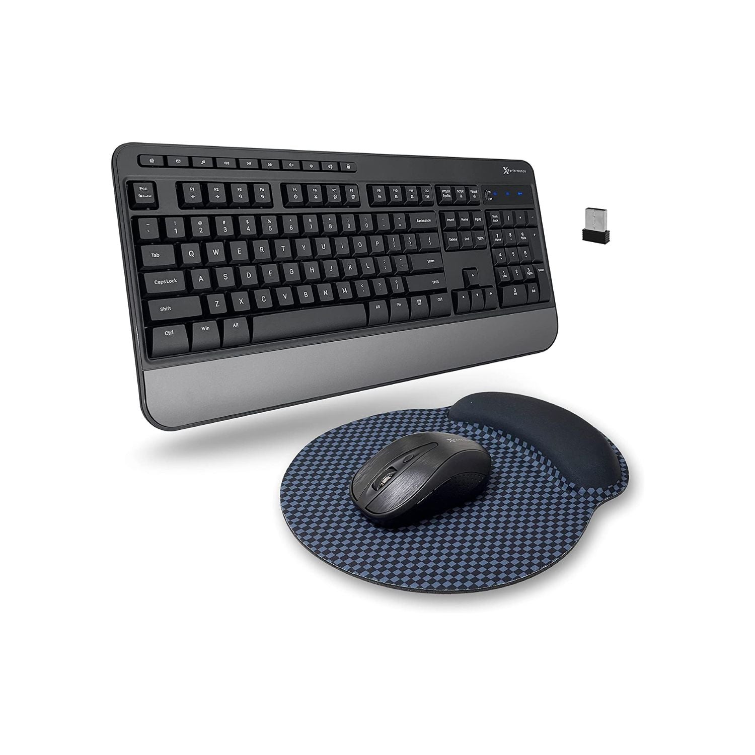 2.4G Wireless Mouse and Keyboard Combo - 3 in 1 Workflow Trio - Ke – X9 Performance