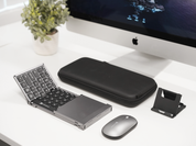 X9 Foldable Wireless Keyboard & Mouse Set | Dual Bluetooth (Black)
