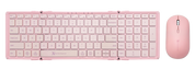 X9 Foldable Wireless Keyboard & Mouse Set | Dual Bluetooth (Pink)