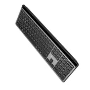 Bluetooth Keyboard with Extra-Long Phone Dock - Grey