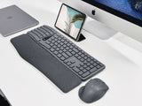 Ergonomic Wireless Keyboard and Mouse Combo - Split Design, 2.4GHz, Contoured Mouse
