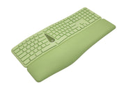 Ergonomic Wireless Keyboard and Mouse Combo - Split Design, 2.4GHz, Contoured Mouse