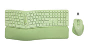 Ergonomic Wireless Keyboard and Mouse Combo - Split Design, 2.4GHz, Contoured Mouse