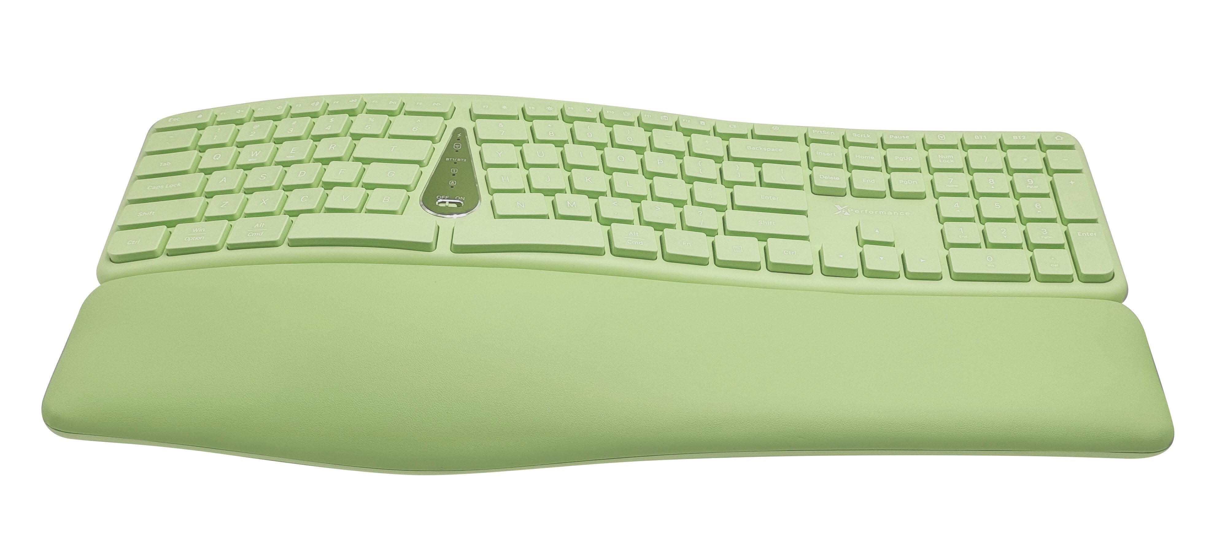 Ergonomic Wireless Keyboard and Mouse Combo - Split Design, 2.4GHz, Contoured Mouse
