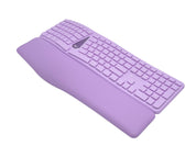 Ergonomic Wireless Keyboard and Mouse Combo - Split Design, 2.4GHz, Contoured Mouse