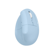 Wireless Vertical Ergonomic Mouse — Bluetooth + 2.4GHz, 4000 DPI, 6 Buttons (Blue)