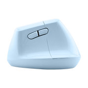 Wireless Vertical Ergonomic Mouse — Bluetooth + 2.4GHz, 4000 DPI, 6 Buttons (Blue)