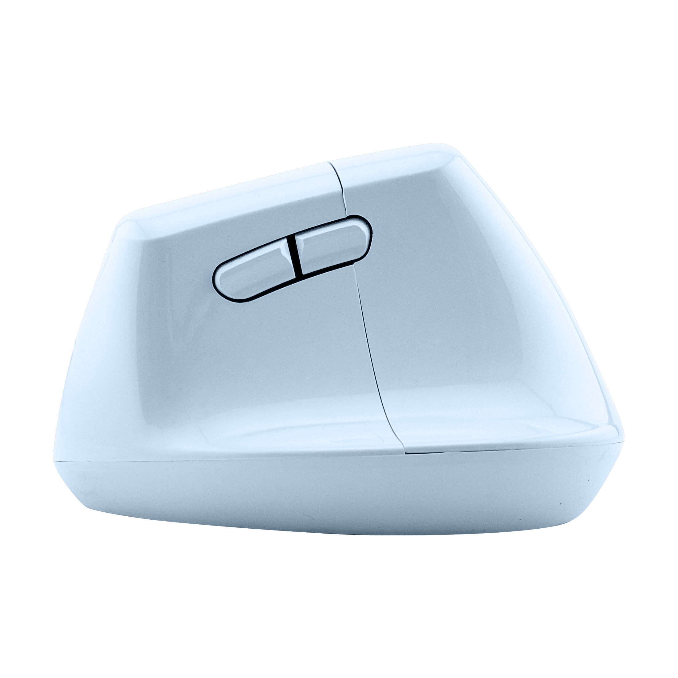 Wireless Vertical Ergonomic Mouse — Bluetooth + 2.4GHz, 4000 DPI, 6 Buttons (Blue)