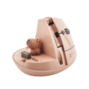 Wireless Vertical Ergonomic Mouse — Bluetooth + 2.4GHz, 4000 DPI, 6 Buttons (Brown)