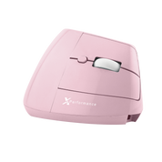 Wireless Vertical Ergonomic Mouse — Bluetooth + 2.4GHz, 4000 DPI, 6 Buttons (Pink)
