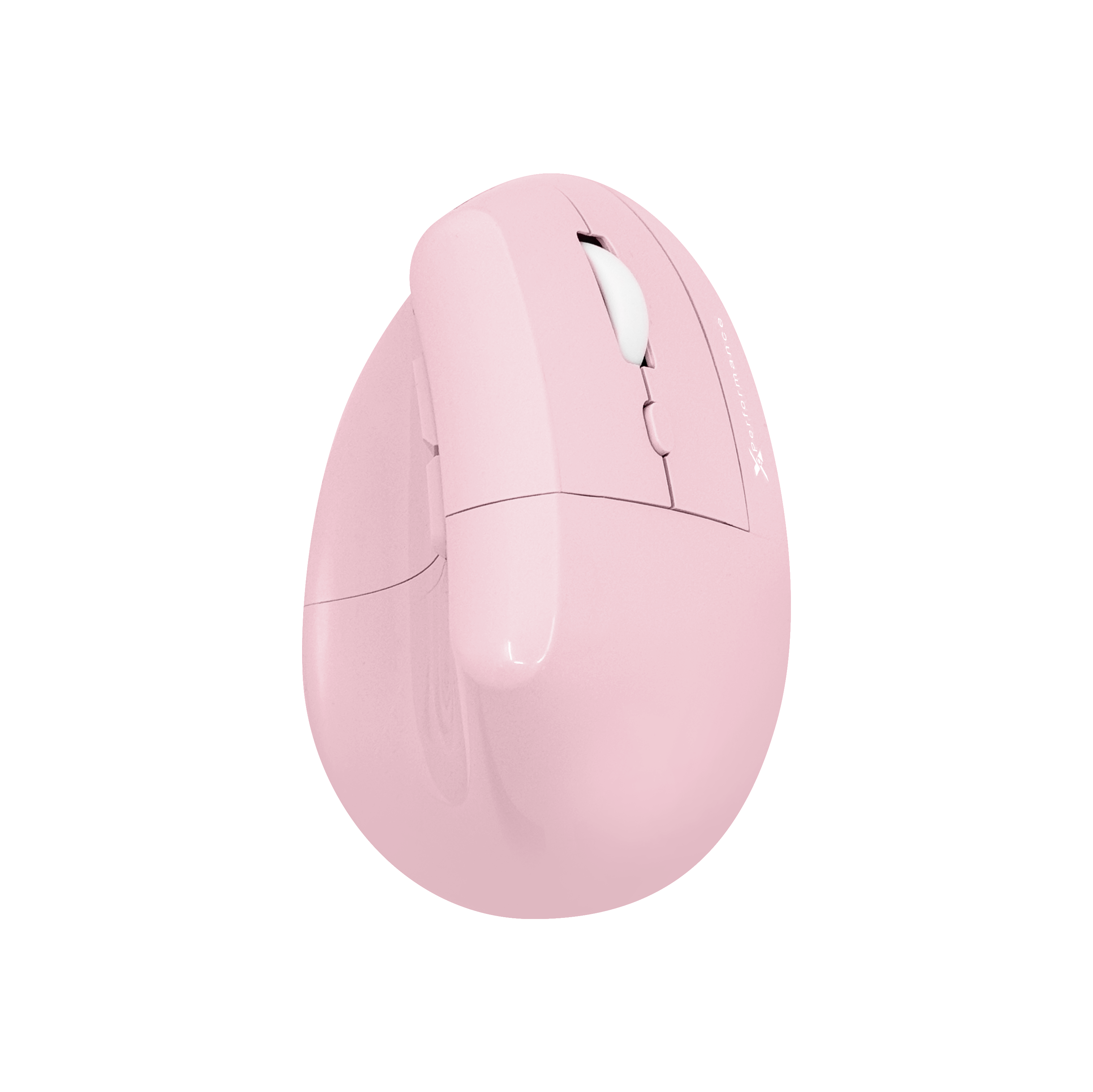 Wireless Vertical Ergonomic Mouse — Bluetooth + 2.4GHz, 4000 DPI, 6 Buttons (Pink)