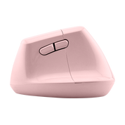 Wireless Vertical Ergonomic Mouse — Bluetooth + 2.4GHz, 4000 DPI, 6 Buttons (Pink)