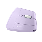 Wireless Vertical Ergonomic Mouse — Bluetooth + 2.4GHz, 4000 DPI, 6 Buttons (Purple)