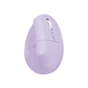Wireless Vertical Ergonomic Mouse — Bluetooth + 2.4GHz, 4000 DPI, 6 Buttons (Purple)