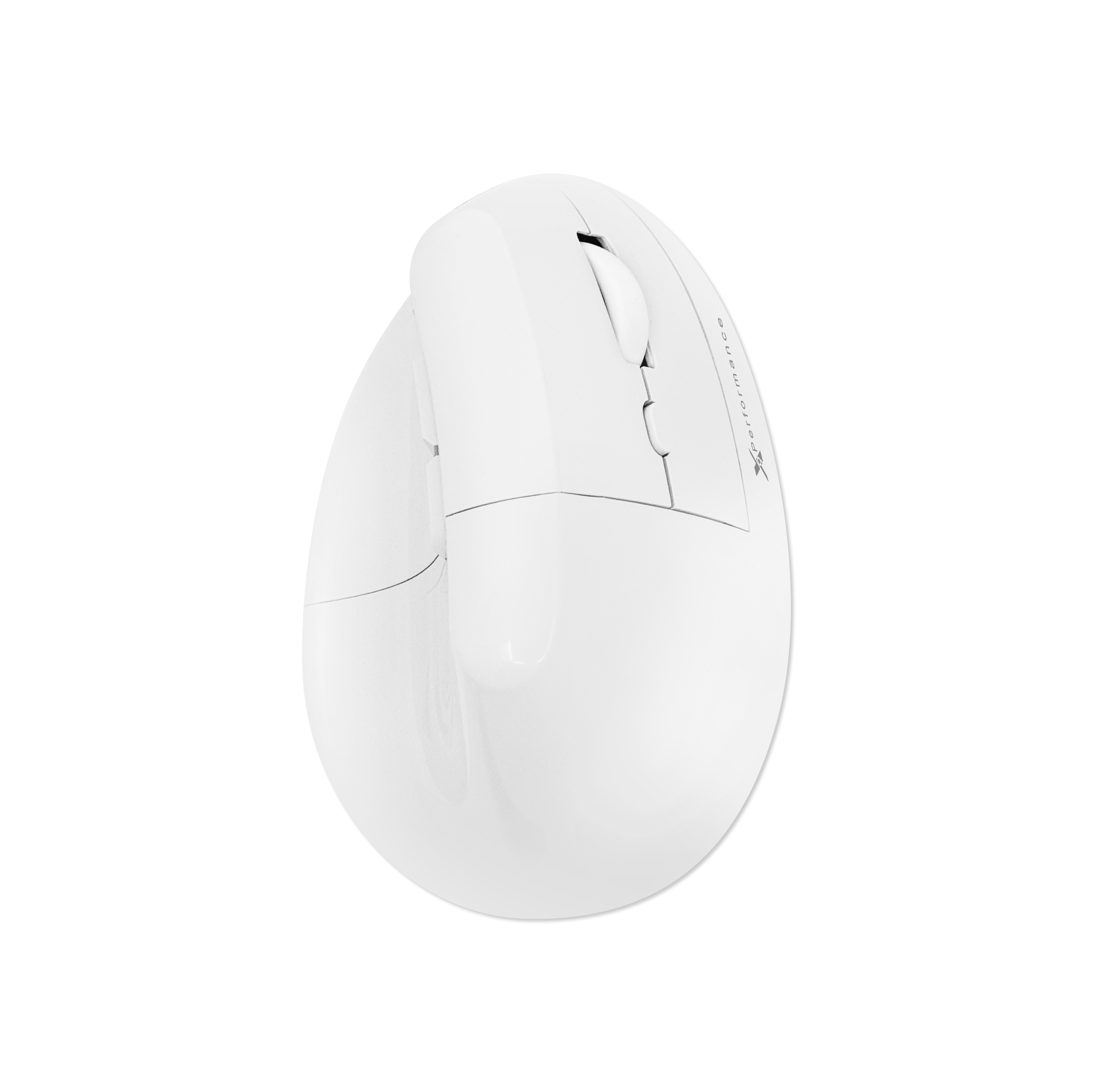 Wireless Vertical Ergonomic Mouse — Bluetooth + 2.4GHz, 4000 DPI, 6 Buttons (White)