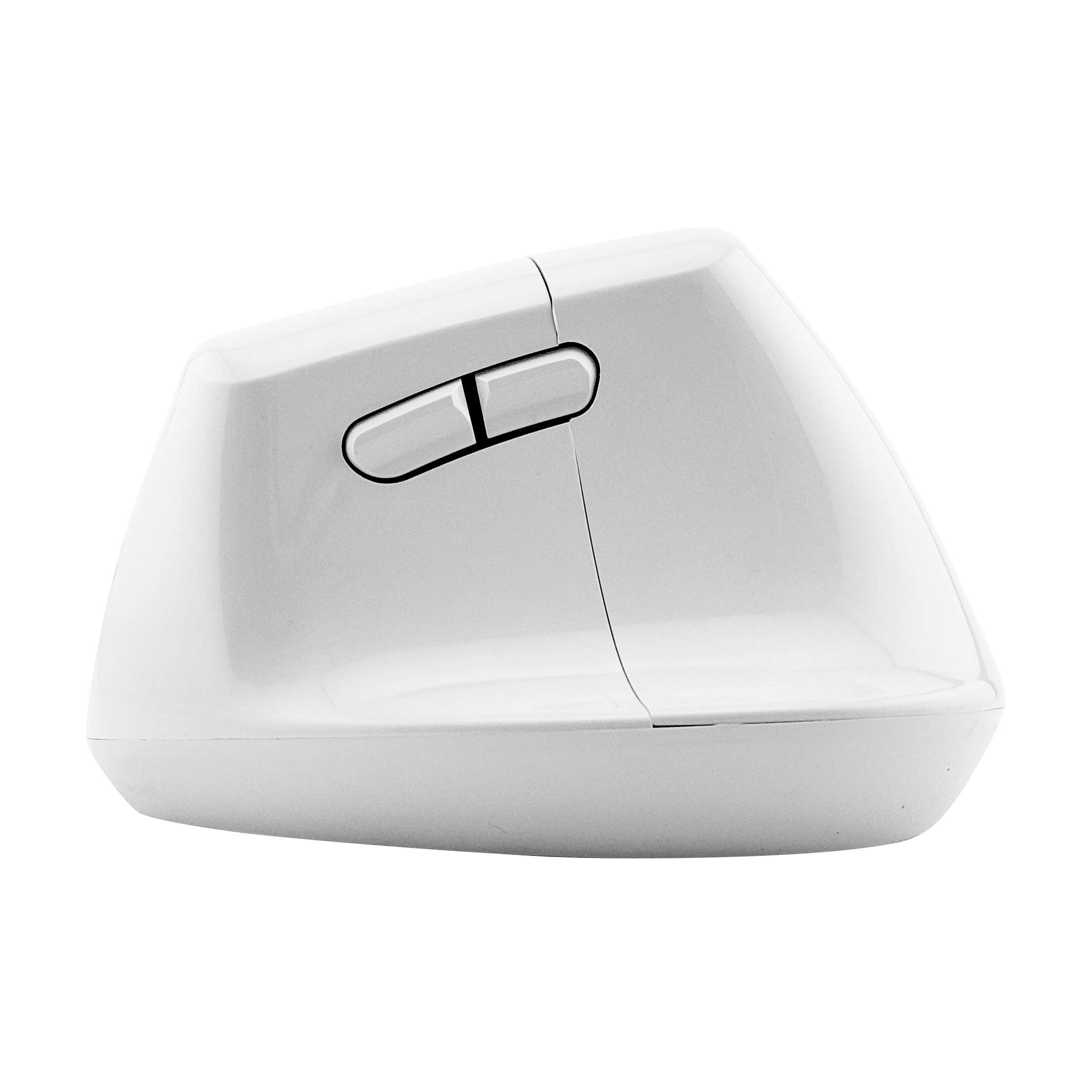 Wireless Vertical Ergonomic Mouse — Bluetooth + 2.4GHz, 4000 DPI, 6 Buttons (White)