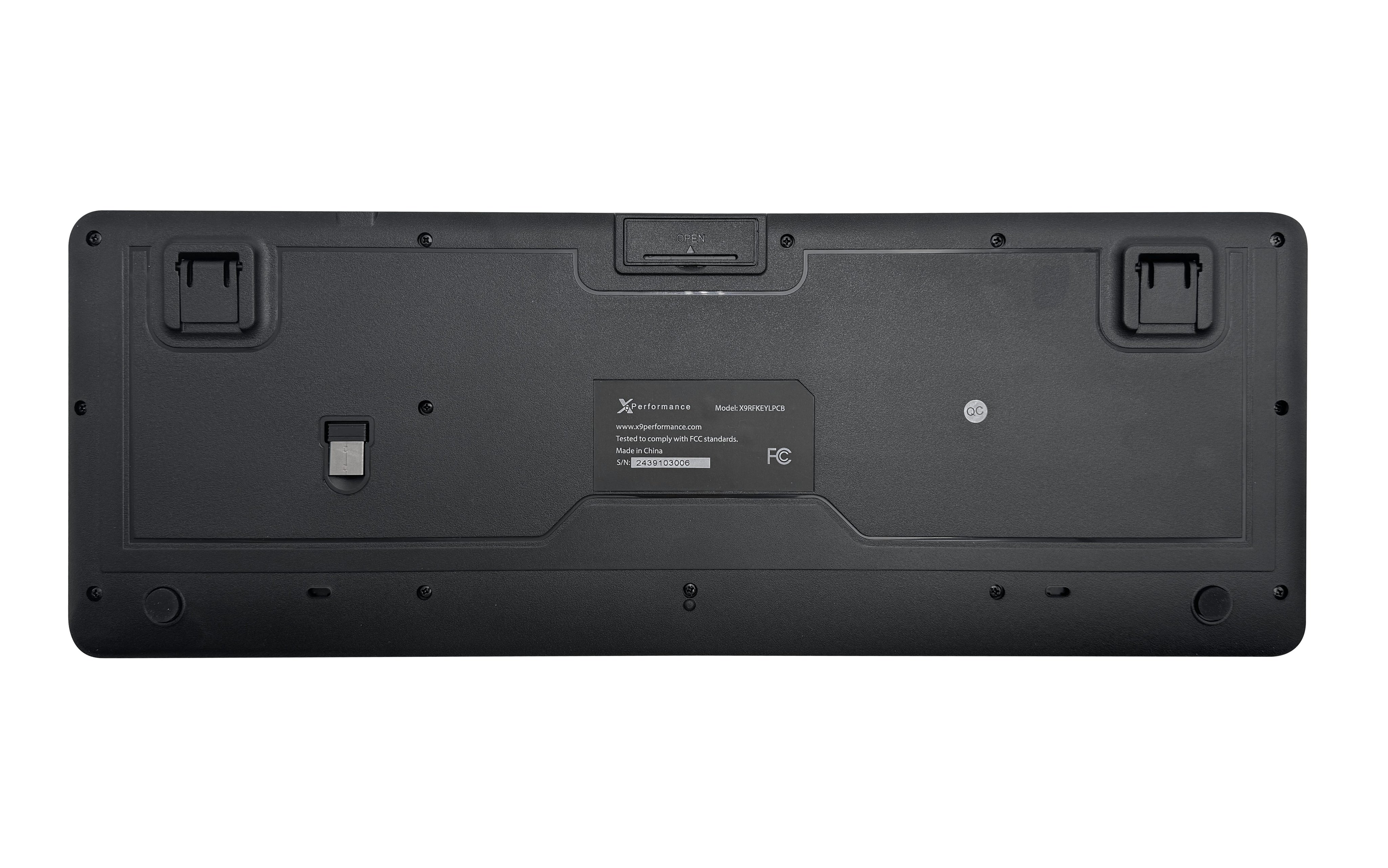 Large Print Wireless Keyboard and Mouse Combo - 4x Bigger Letters, High-Contrast Yellow, 2.4GHz