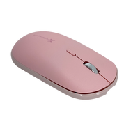 X9 Foldable Wireless Keyboard & Mouse Set | Dual Bluetooth (Pink)