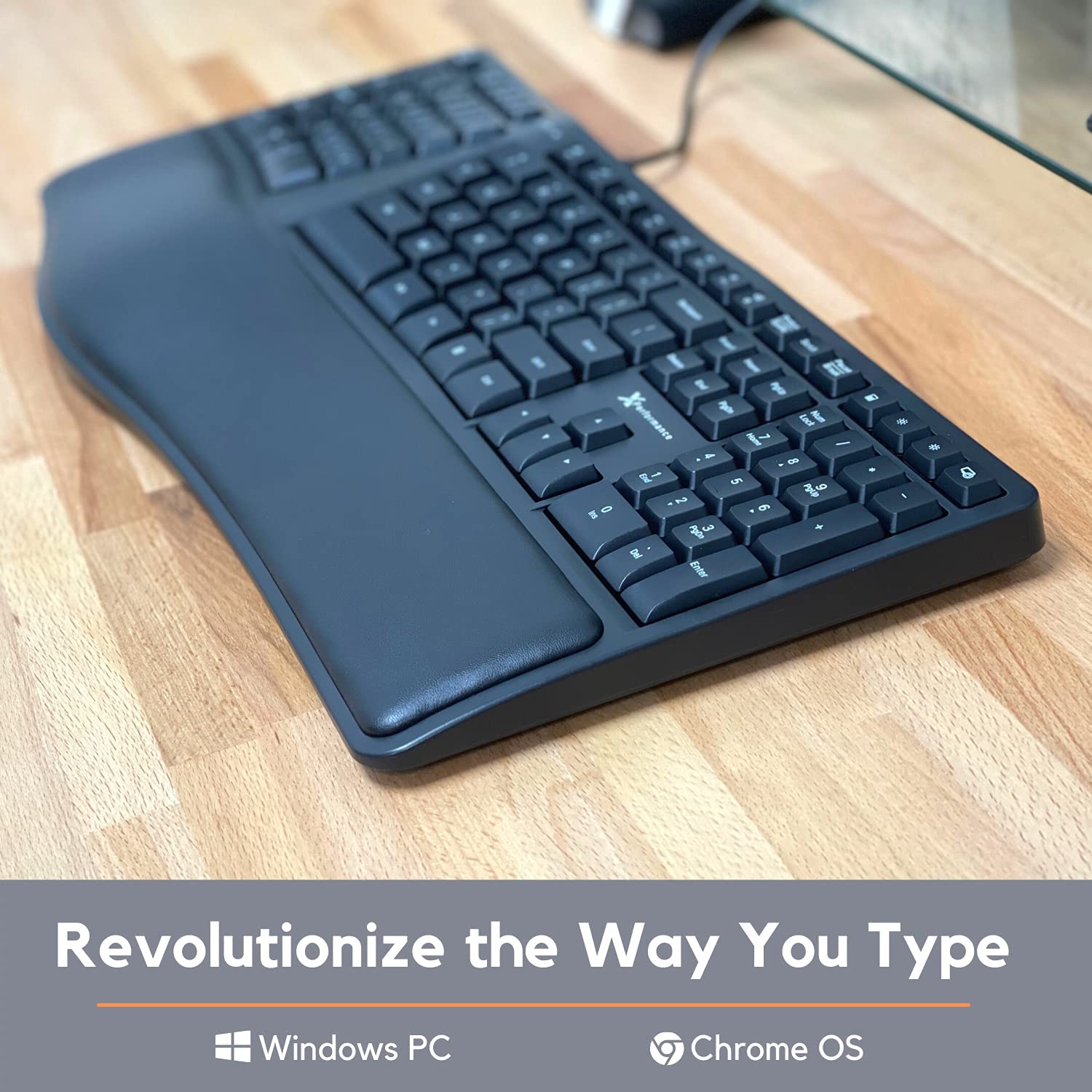 Ergonomic Split Keyboard with Wrist Rest