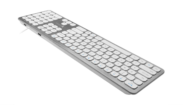 110-Key Slim USB Keyboard with 2 USB Ports for PC (X9WWKEYHUB)