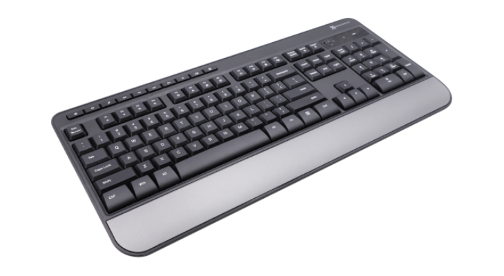 X9 Performance Multimedia USB Wireless Keyboard - Take Control of Your Media - Full Size Keyboard with Wrist Rest and 114 Keys (10 Media and 14 Shortcut Keys