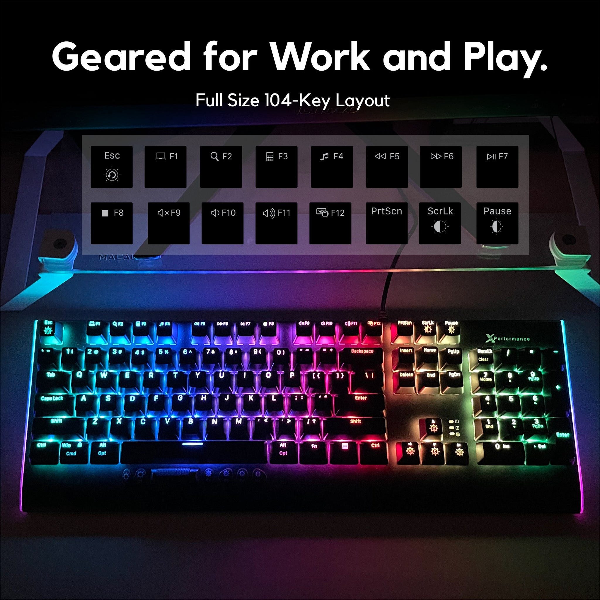 Backlit Mechanical Keyboard - X9MB3BRCOUGAR